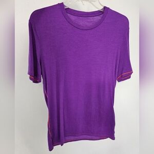 Icebreaker Merino Wool Purple Shirt Medium